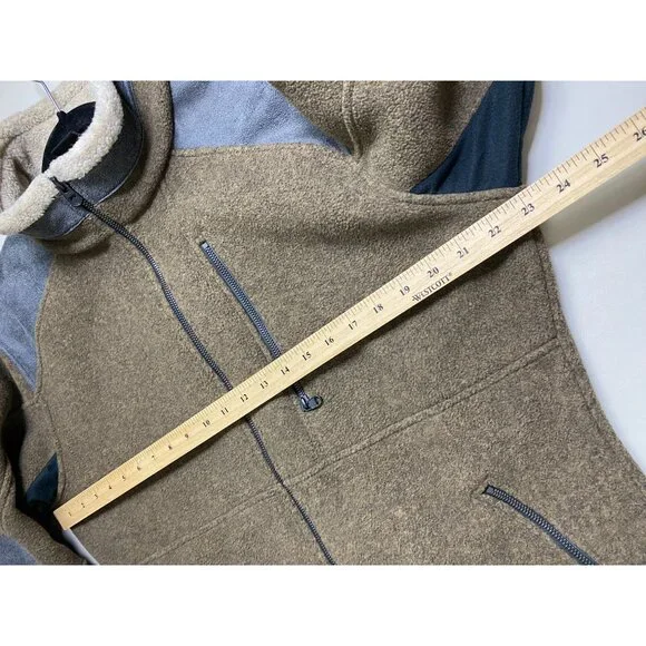 Kuhl Mens Alpenwurx Fleece Full Zip Jacket Size Medium Brown Faux Sherpa Outdoor - Picture 4 of 16